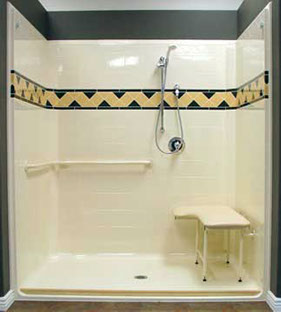 Handicapped shower