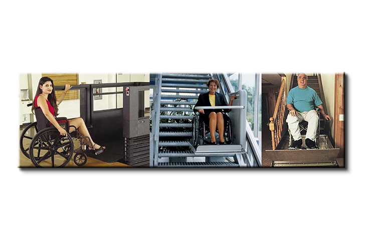 vertical wheelchair lifts, porch lifts, personal lifts, all types of wheelchair lifts for the home or office